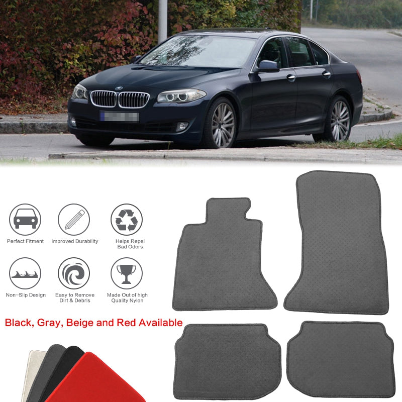 2011-2016 BMW F10 5 Series Sedan Car Floor Mats Carpet 4PC Nylon