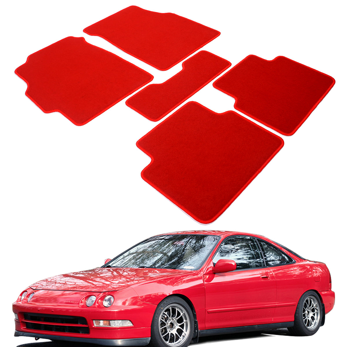 1994-2001 Acura Integra Car Floor Mats Carpet 5PC Nylon