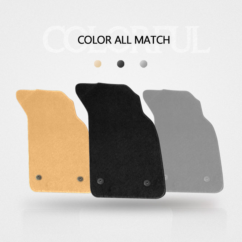 Car Floor Mat for 1996-2001 Audi A4 Black Carpet 4PC Nylon
