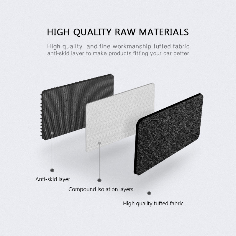 Car Floor Mat for 1996-2001 Audi A4 Black Carpet 4PC Nylon