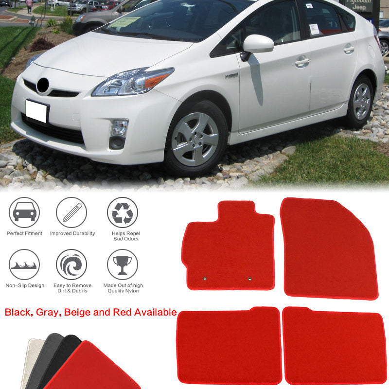 2010-2011 Toyota Prius Car Mats Carpet 4PC Nylon
