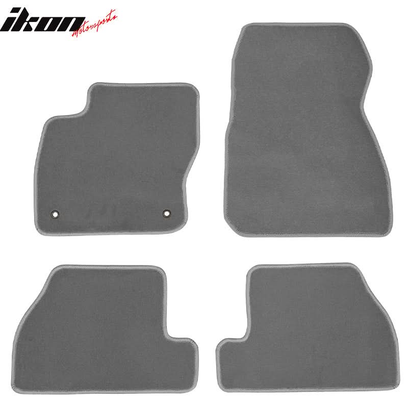 Car Floor Mat for 2011-2015 Ford Focus Gray Carpet 4PC Nylon