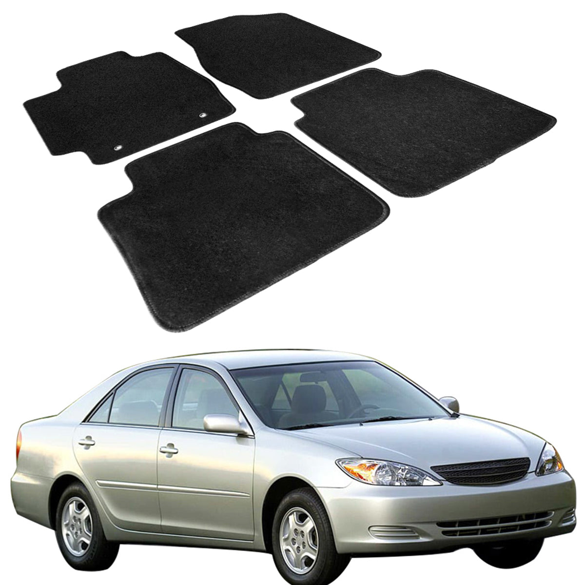 Car Floor Mats Carpet for 2002-2006 Toyota Camry Nylon 4PC