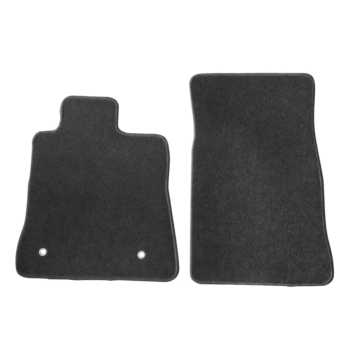 Car Floor Mat for 2016-2024 Chevy Camaro Black Carpet 2PC Nylon