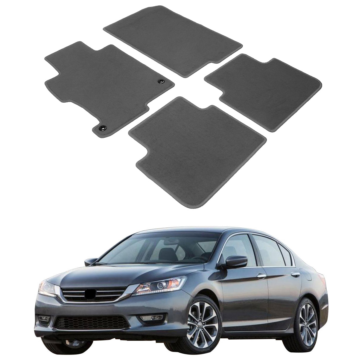 2013-2017 Honda Accord Sedan Car Floor Mats Carpet 4PC