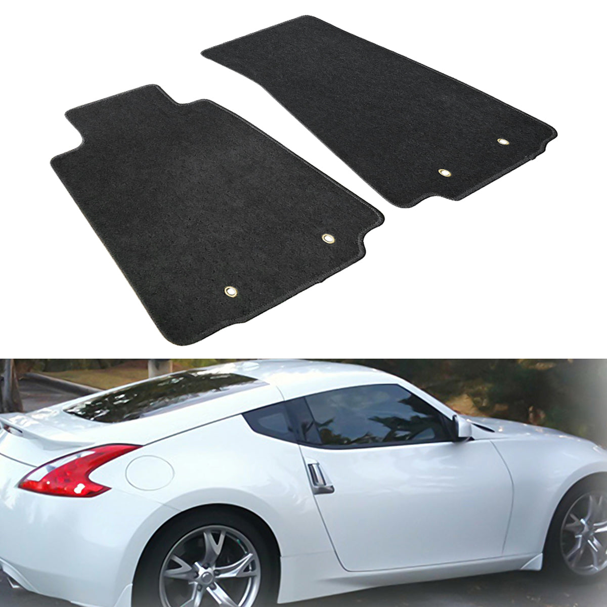 2009-2020 Nissan 370Z Car Floor Mats Carpet 2PC Nylon