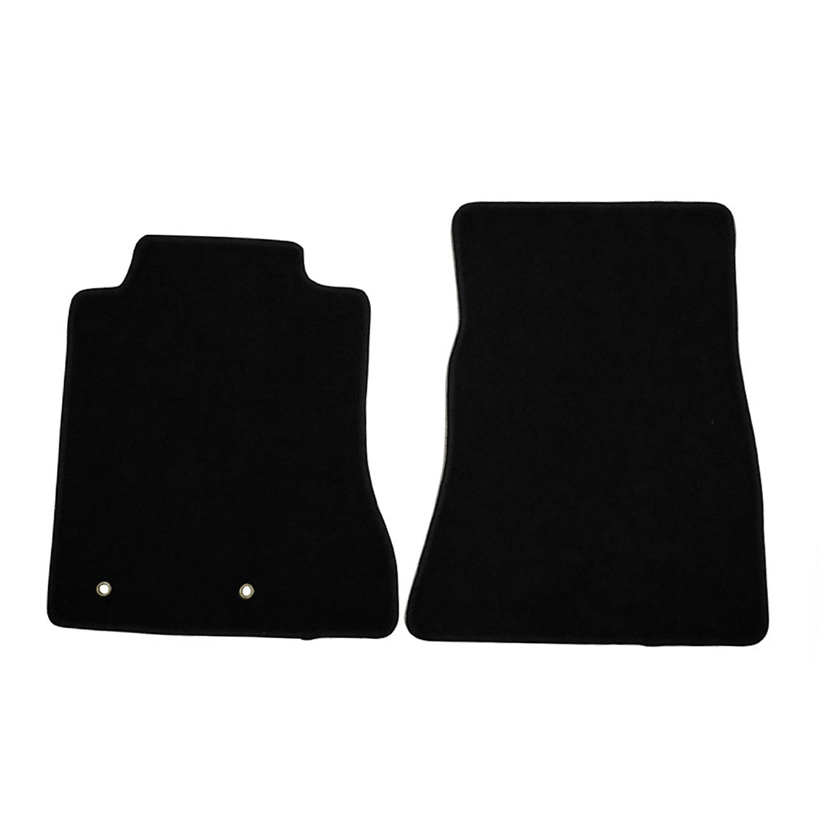 Car Floor Mat for 2015-2024 Ford Mustang Black Carpet 2PC Nylon