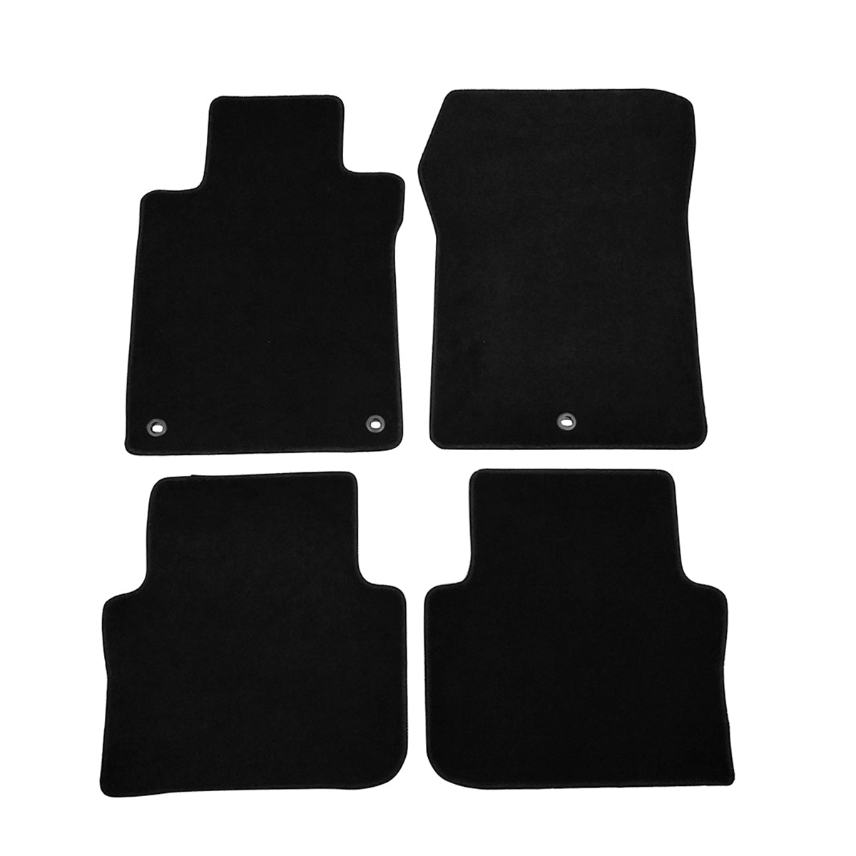 Car Floor Mat for 2015-2020 Acura TLX Black Carpet 4PC Nylon