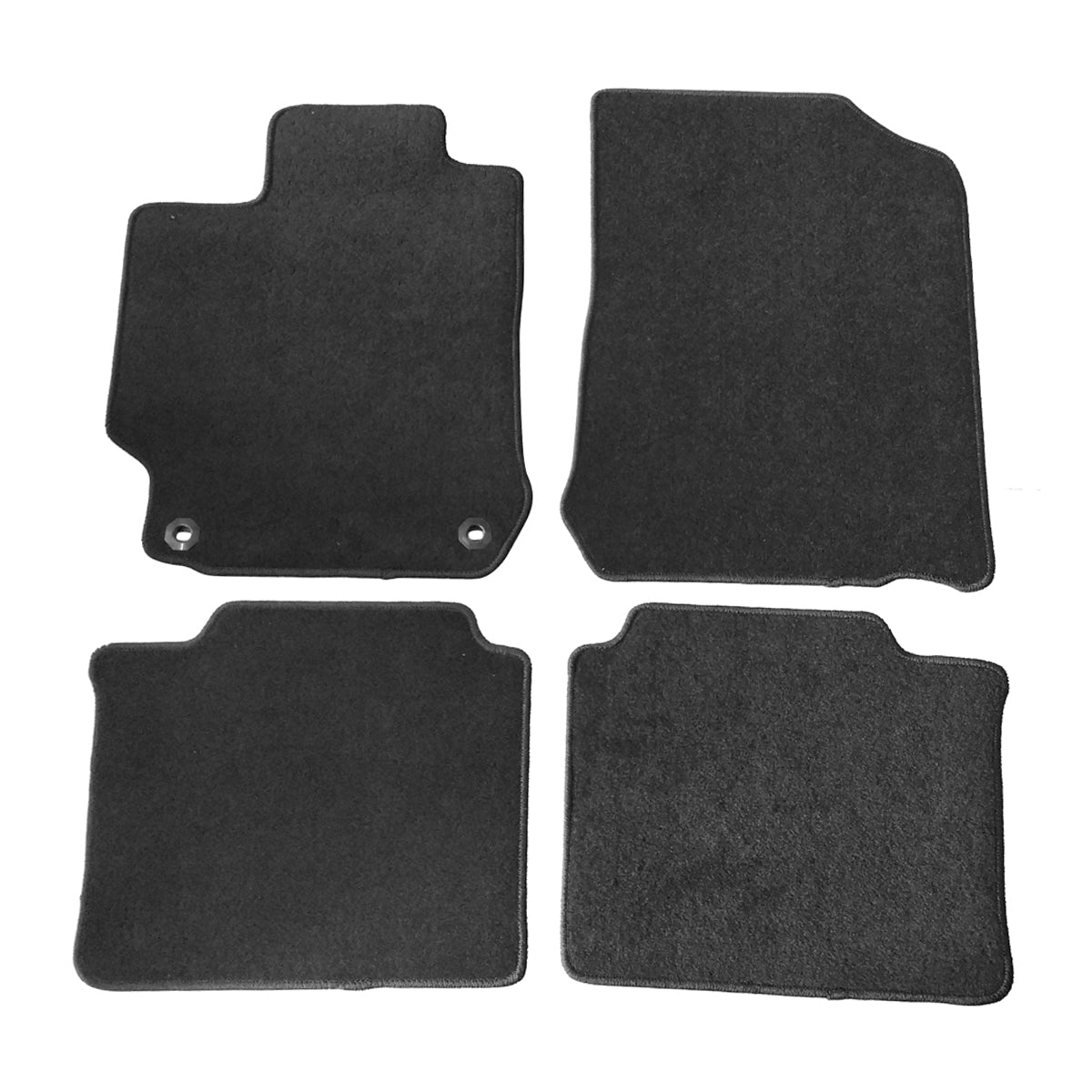 2012-2017 Toyota Camry Car Floor Mats Carpet 4PC Nylon & Latex Rubber