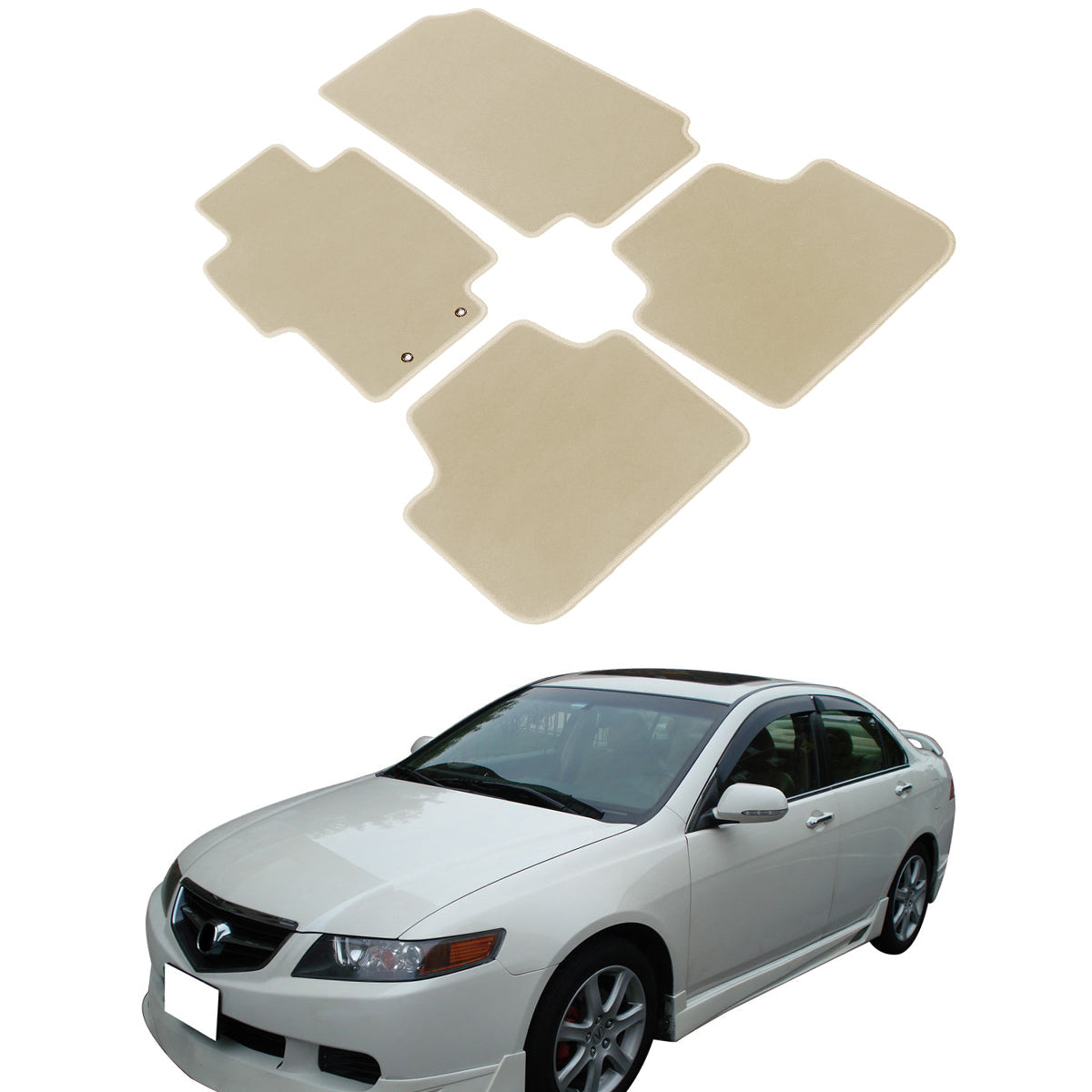 2004-2008 Acura TSX Car Floor Mats Carpet 4PC Nylon