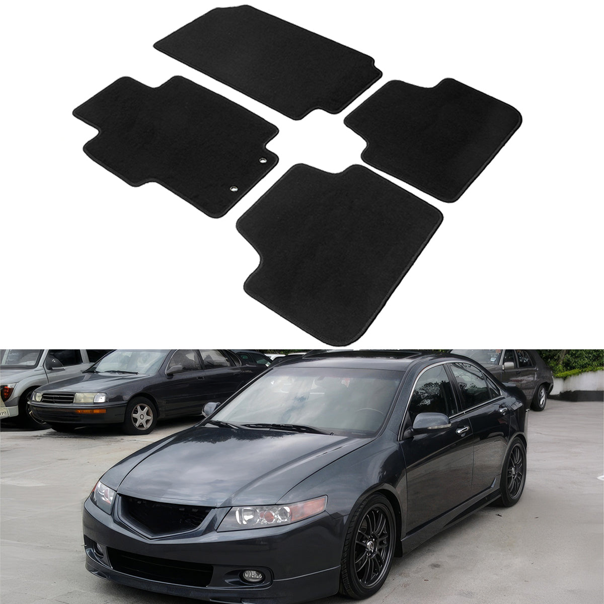 2004-2008 Acura TSX Car Floor Mats Carpet 4PC Nylon