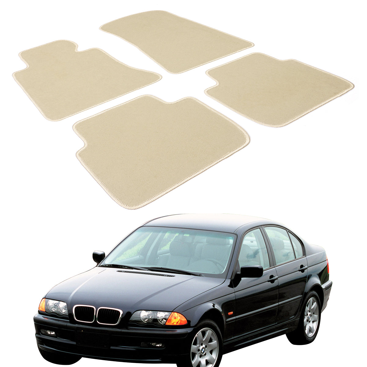 1998-2006 BMW E46 3 Series Car Floor Mats Carpet 4PC Nylon