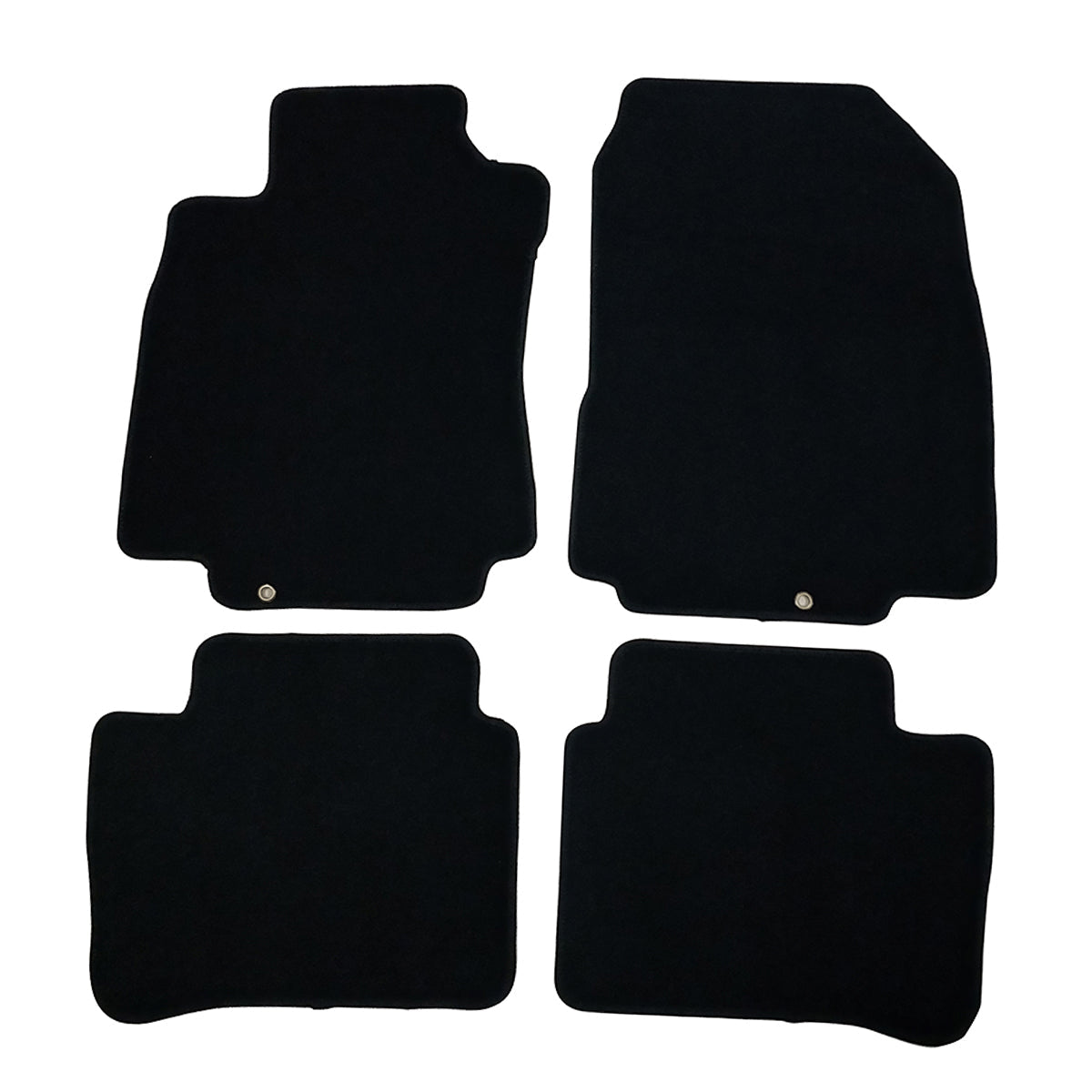 Car Floor Mat for 2007-2012 Nissan Versa Black Front Rear  Nylon 4 PCS