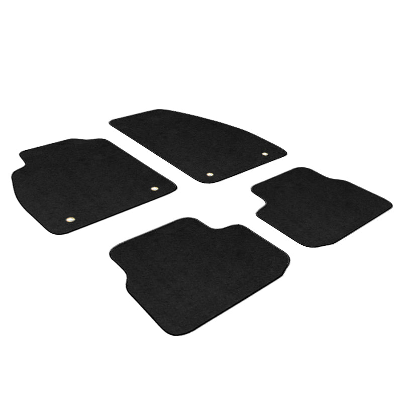 Car Floor Mat for 1998-2003 Chevrolet Malibu Black Nylon 4PC