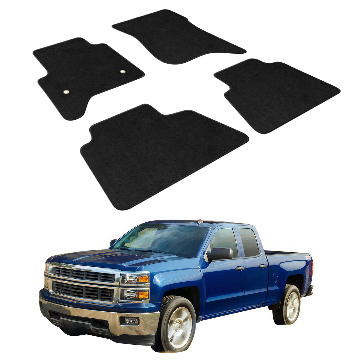 2014-2018 Chevy Silverado Sierra Tahoe Yukon Floor Mat 4PC