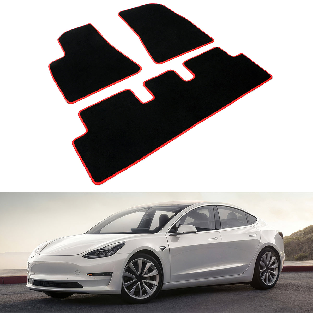 2017-2023 Tesla Model 3 Floor Mats Carpets