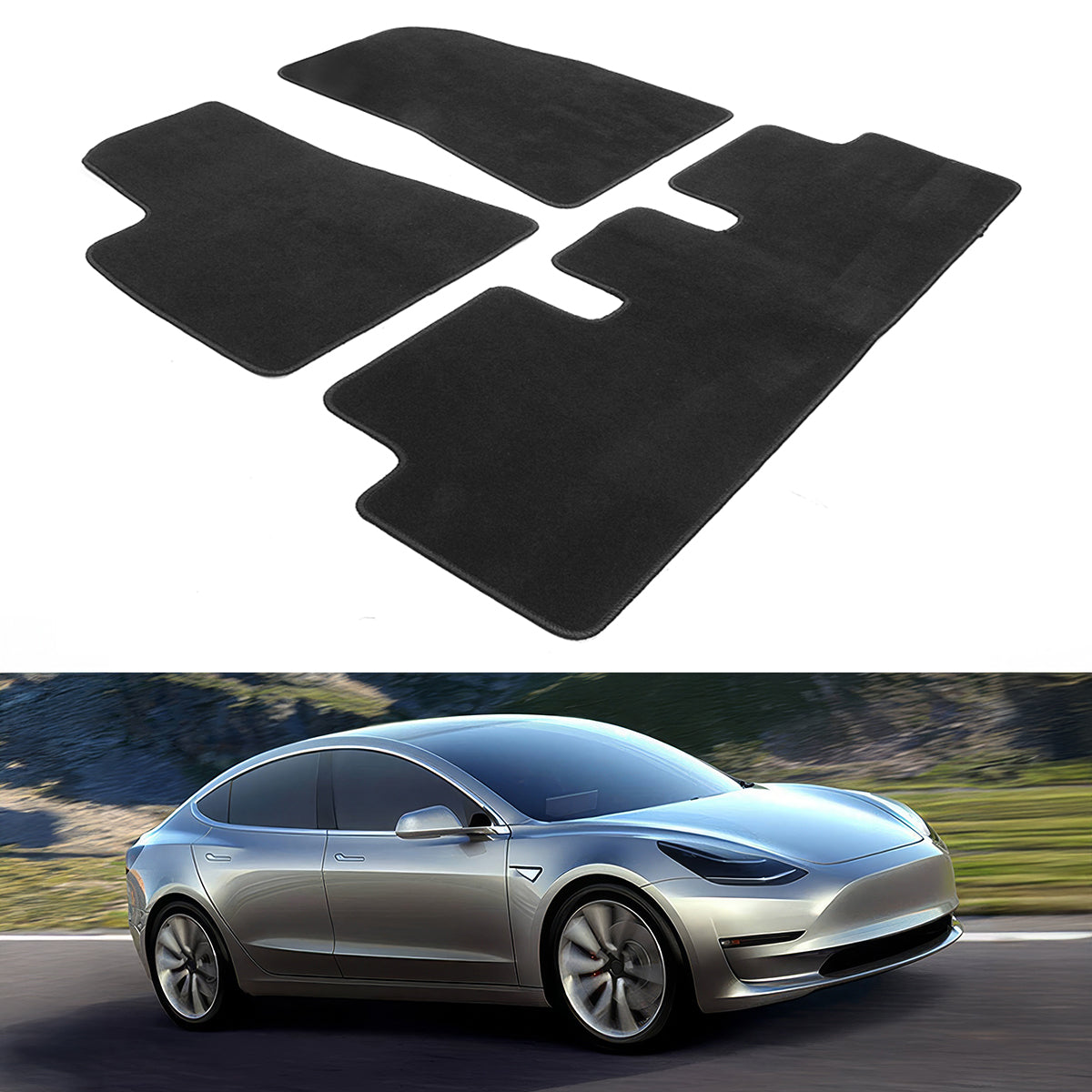 2017-2023 Tesla Model 3 Floor Mats Carpets