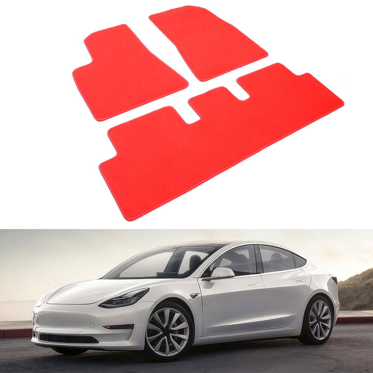 2017-2023 Tesla Model 3 Floor Mats Carpets