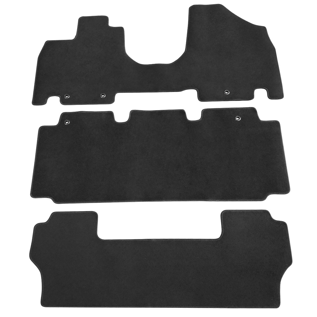 2011-2017 Honda Odyssey Car Floor Mats Carpet 3PC Nylon