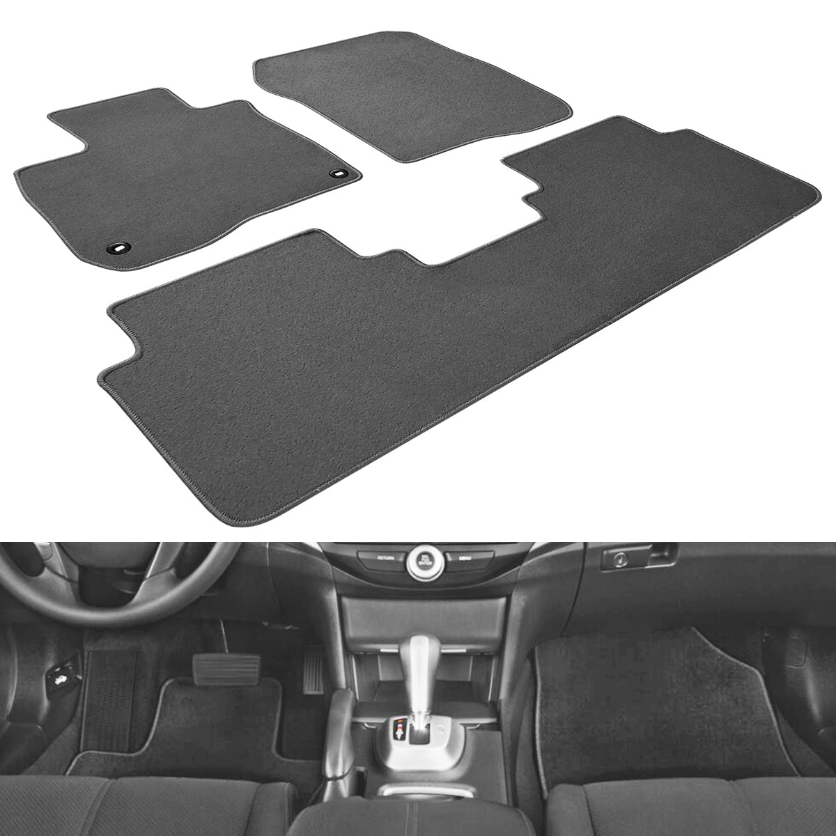 2018-2022 Honda Accord Car Floor Mats Carpet 4PC Nylon