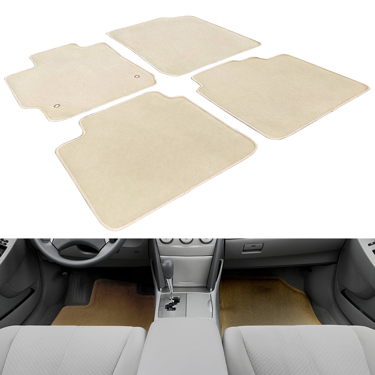 2007-2011 Toyota Camry Car Floor Mats Carpet 4PC Nylon