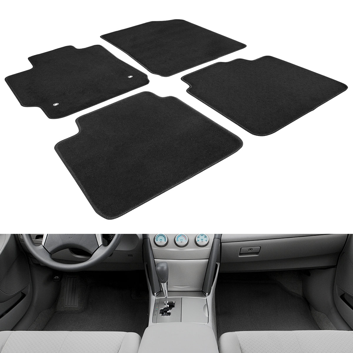 2007-2011 Toyota Camry Car Floor Mats Carpet 4PC Nylon