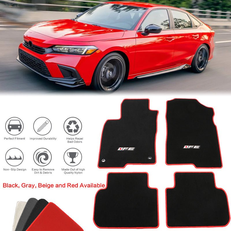 2022-2025 Honda Civic Acura Integra Car Floor Mats Carpet 4PC Nylon