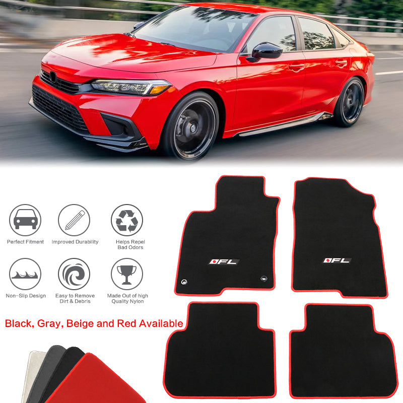 2022-2025 Honda Civic Acura Integra Car Floor Mats Carpet 4PC Nylon