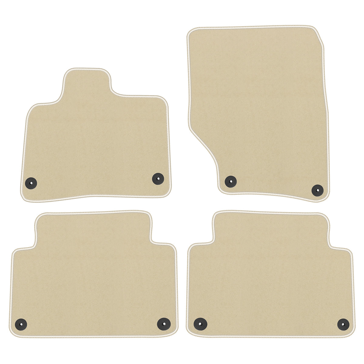 2007-2015 Audi Q7 Nylon Floor Mats Liner Front Rear Carpets Set