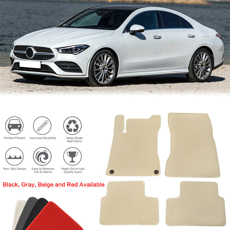 2020-2023 Benz C118 CLA-Class Nylon Floor Mats Front Rear Carpet