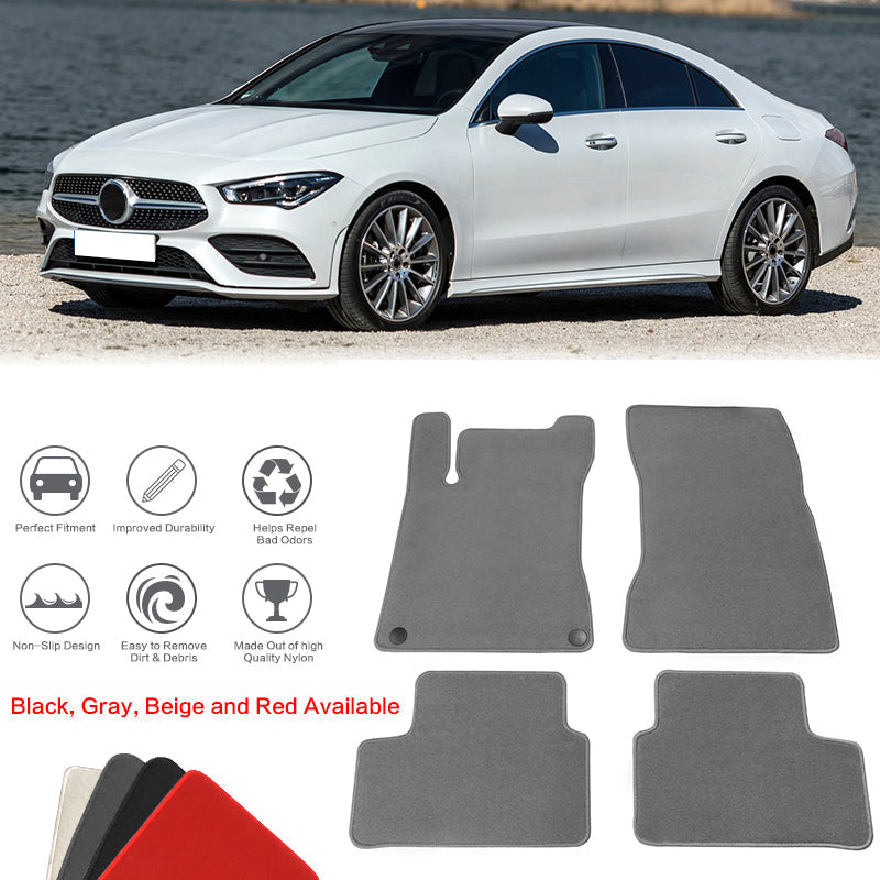 2020-2023 Benz C118 CLA-Class Nylon Floor Mats Front Rear Carpet
