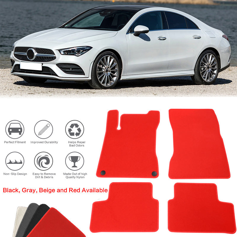 2020-2023 Benz C118 CLA-Class Nylon Floor Mats Front Rear Carpet
