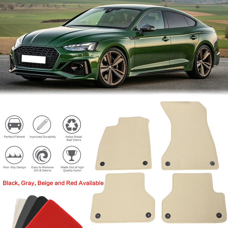 2018-2024 Audi A5 RS5 S5 Sportback Nylon Floor Mats Front Rear Carpet