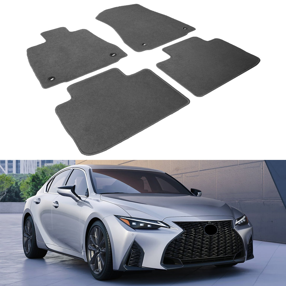 2014-2024 Lexus IS250 IS300 IS350 Nylon Floor Mats Liner Carpet OEM#