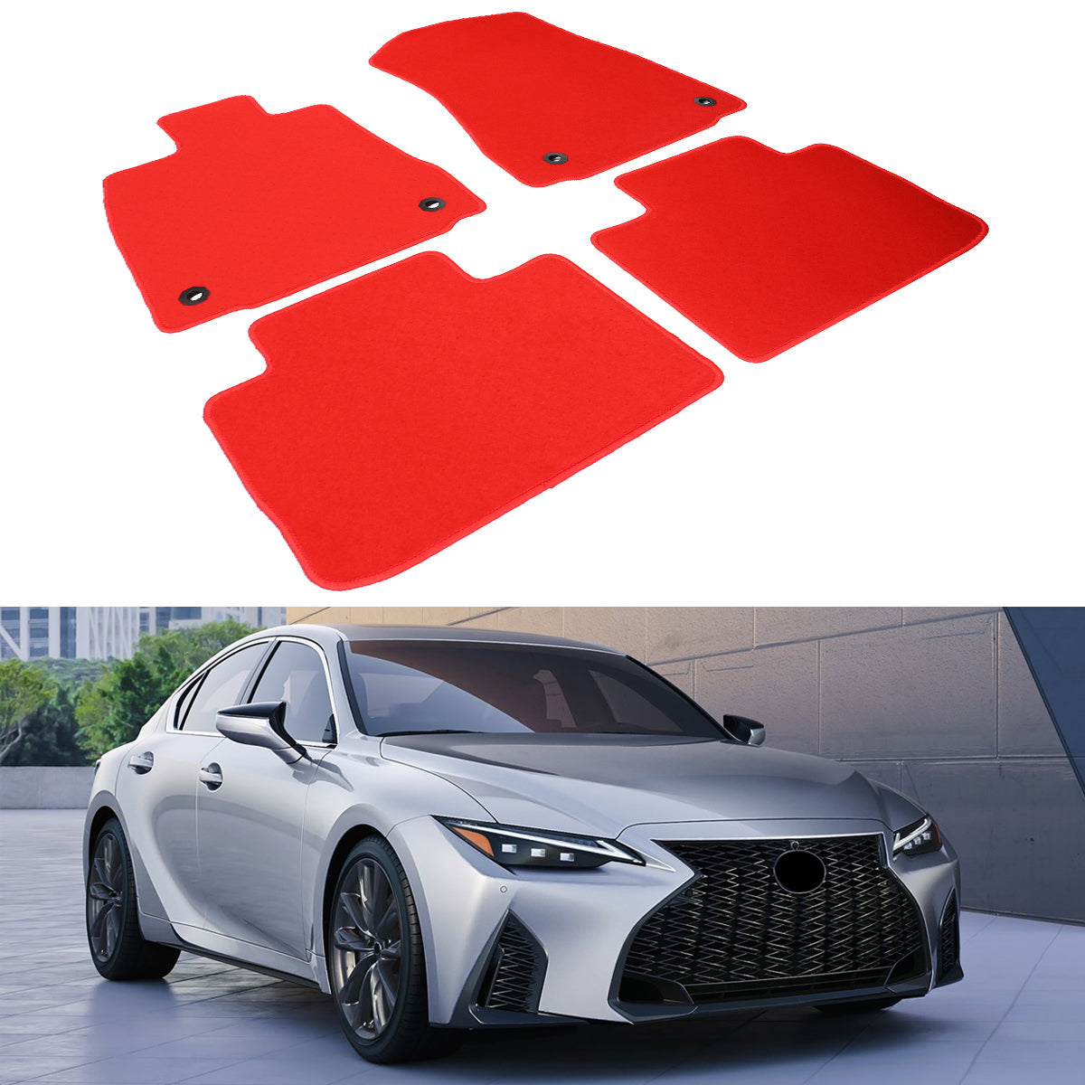2014-2024 Lexus IS250 IS300 IS350 Nylon Floor Mats Liner Carpet OEM#