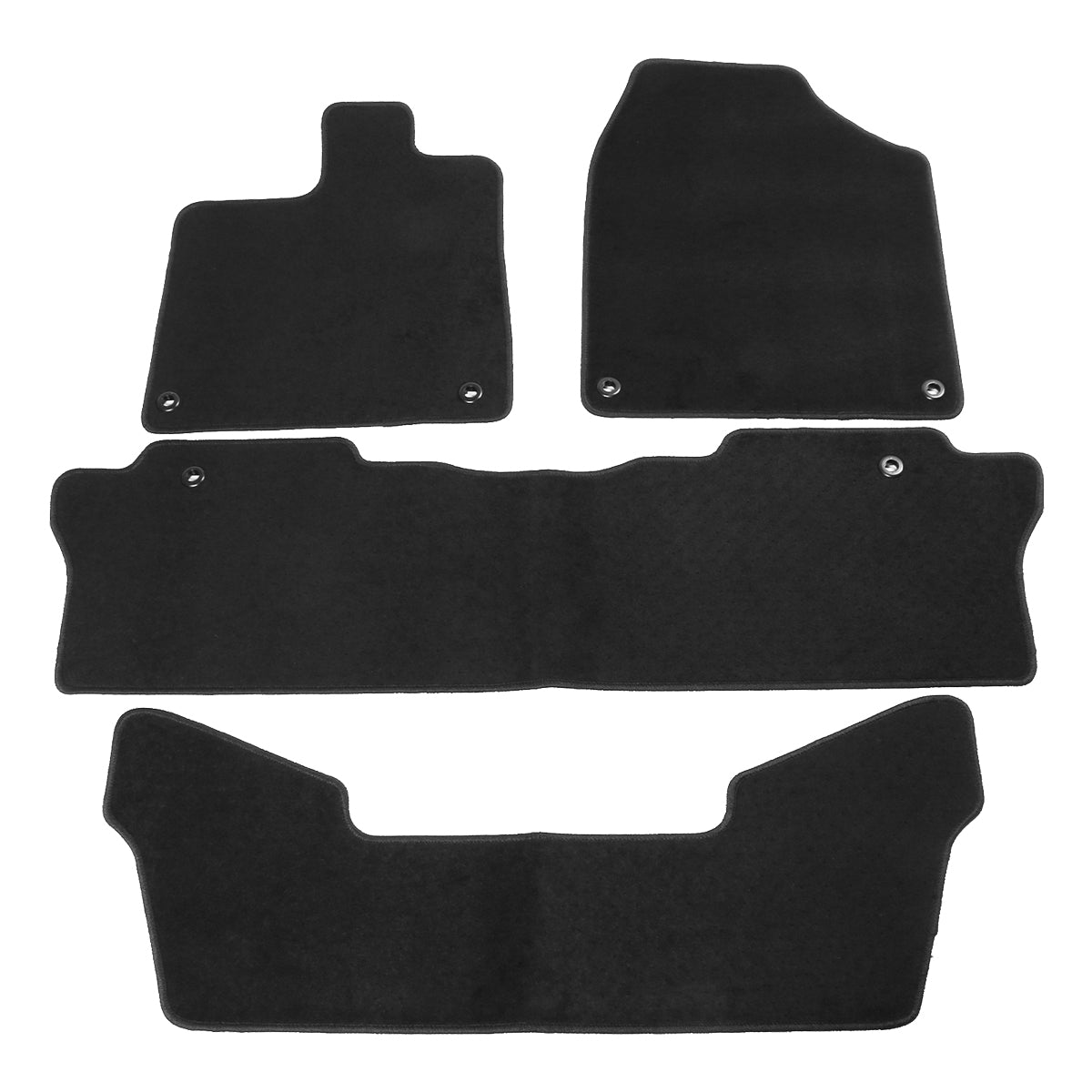 2016-2023 Honda Pilot Nylon Floor Mats Liner Front Rear Carpets