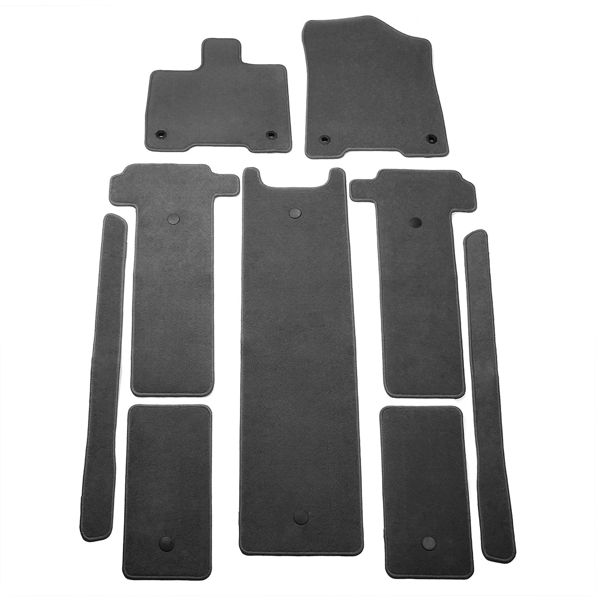2021-2025 Toyota Sienna Floor Mats Liner Front Rear Carpets 9PC