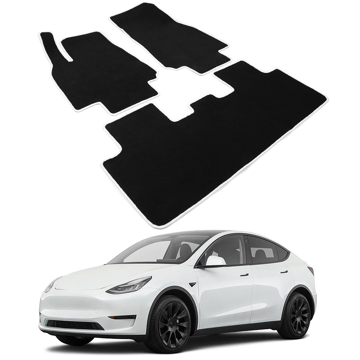 2020-2024 Tesla Model Y OE Front Rear Floor Mats Carpets