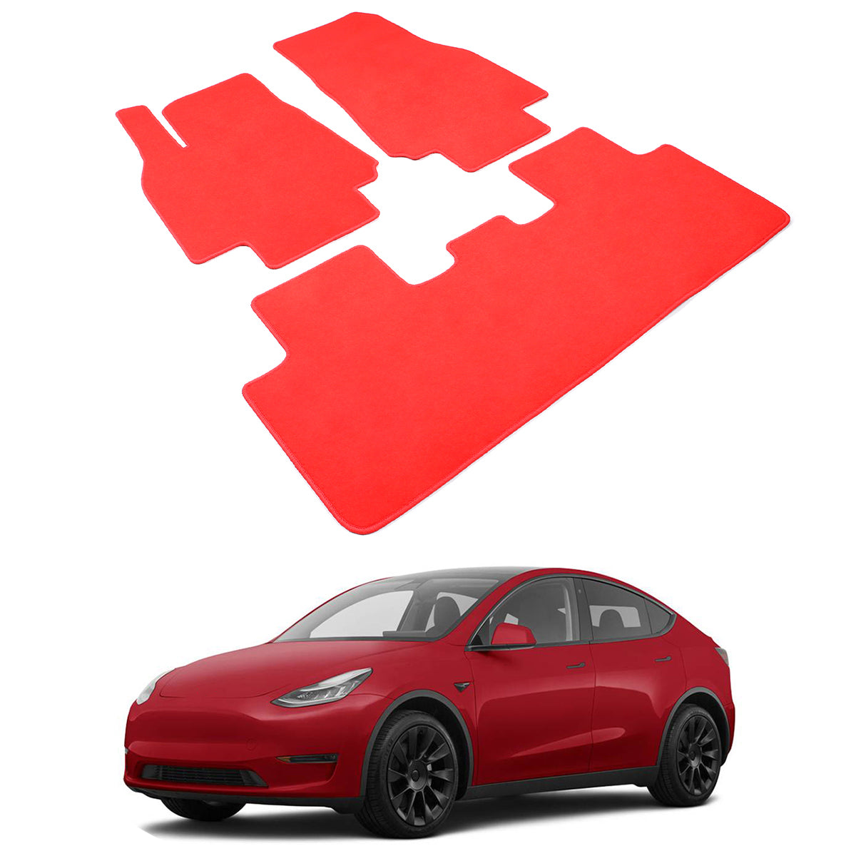 2020-2024 Tesla Model Y OE Front Rear Floor Mats Carpets