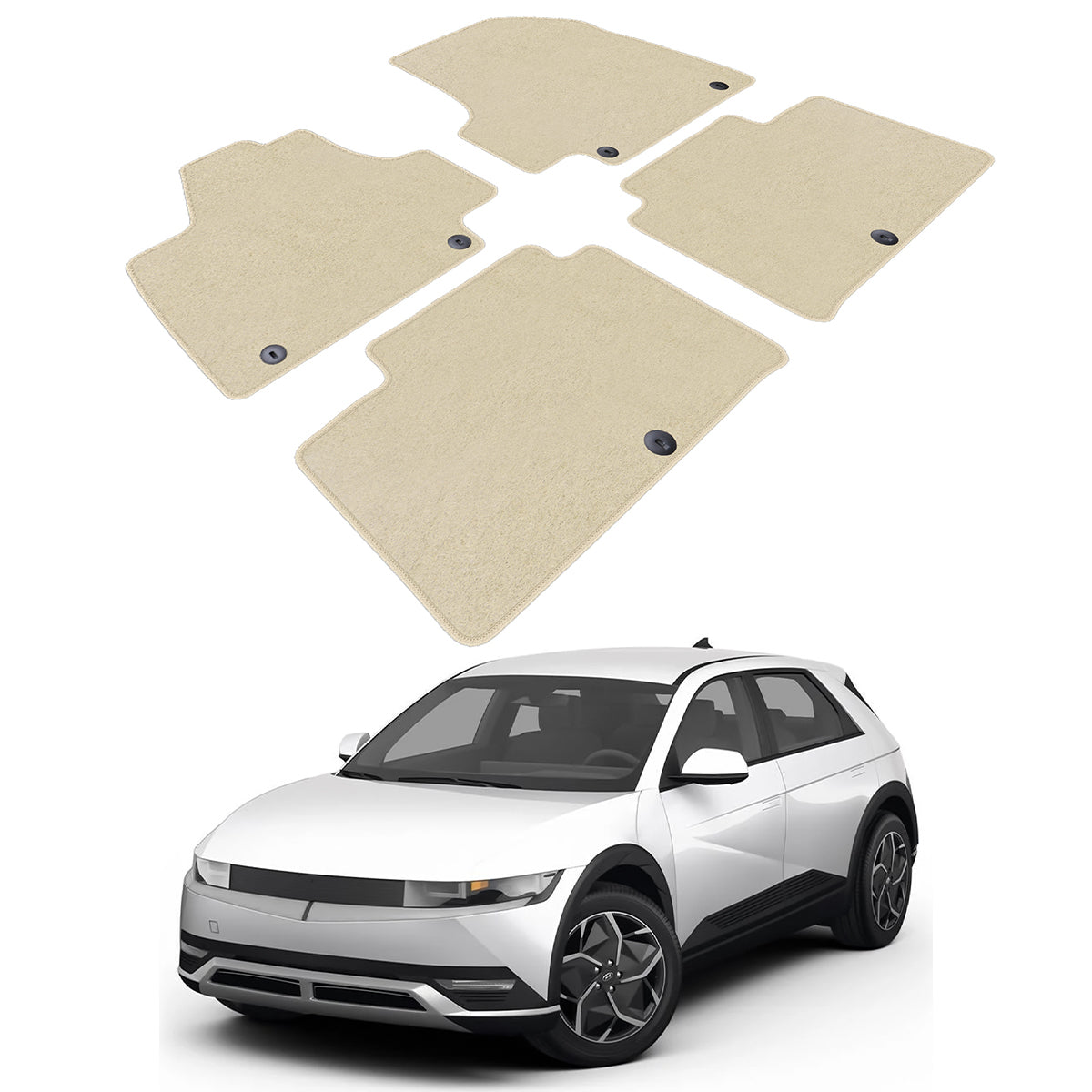 2022-2023 Hyundai Ioniq 5 OE Front Rear Floor Mats Carpets Nylon