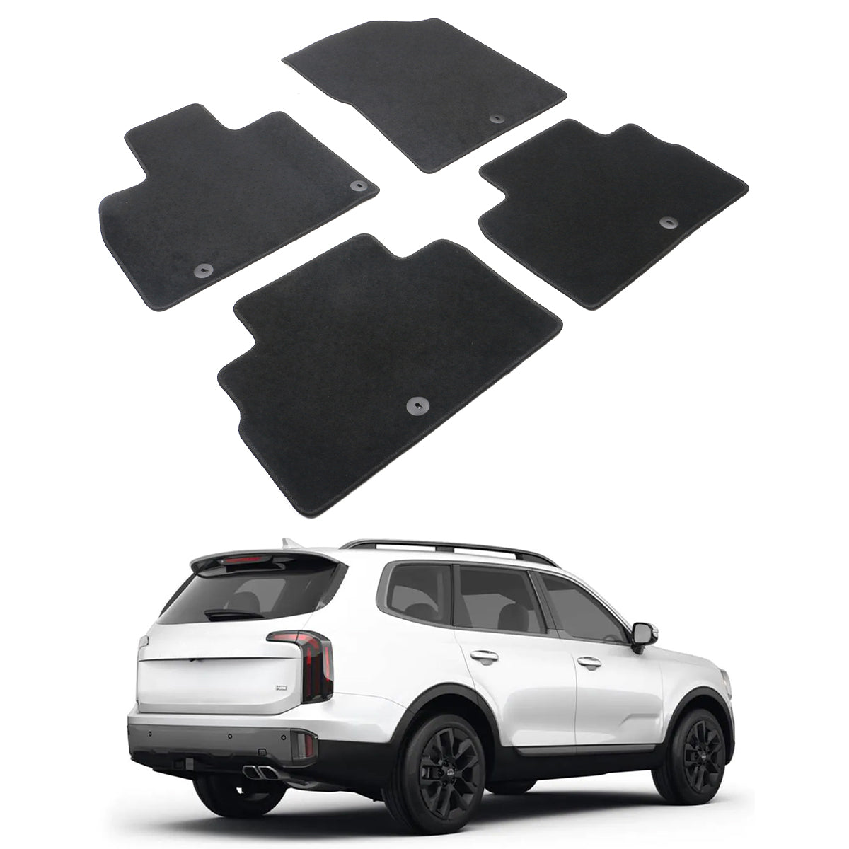 2020-2024 Kia Telluride OE Front Rear Floor Mats Carpets Nylon