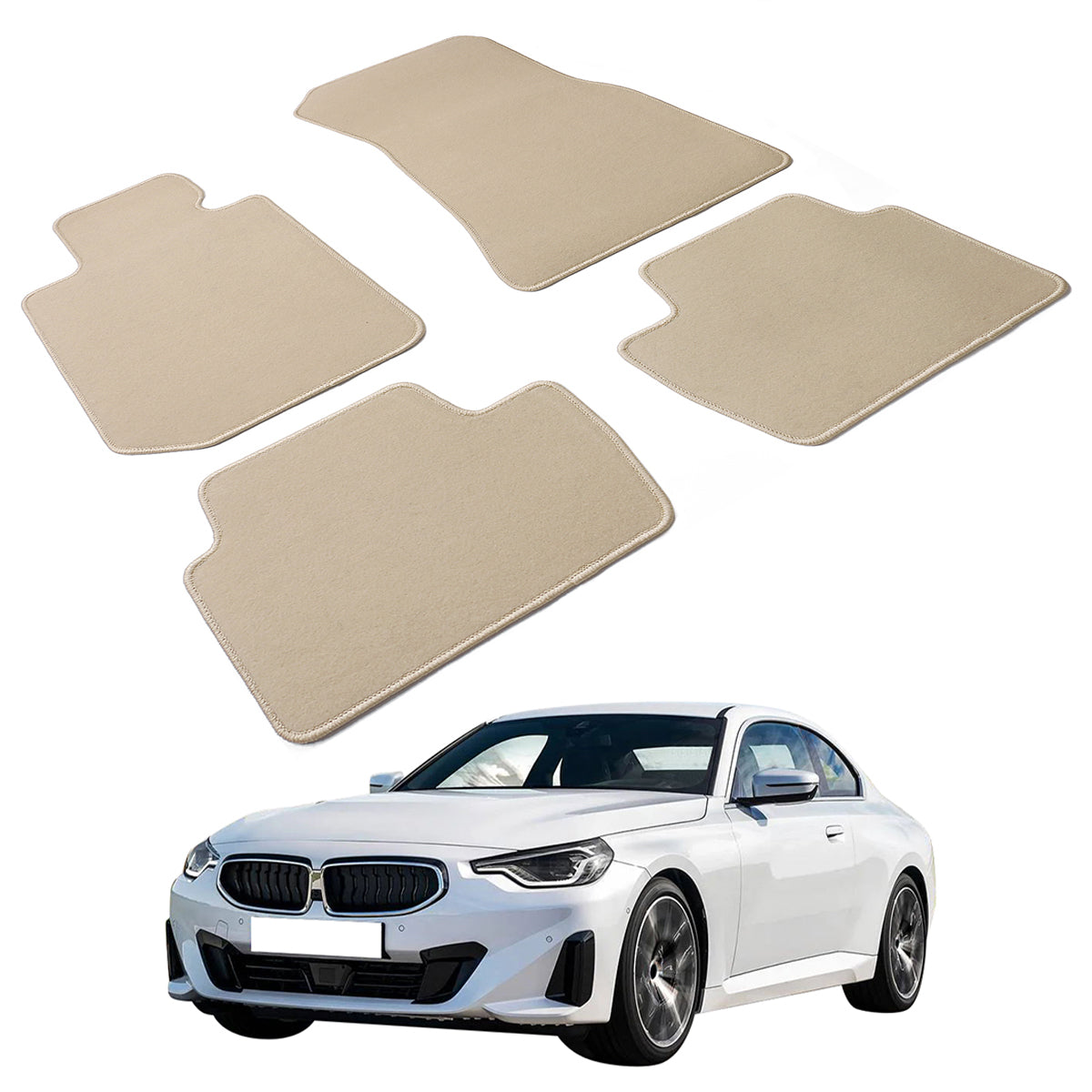 2022-2023 BMW 2 Series 230i M240i OE Front Rear Floor Mat Nylon