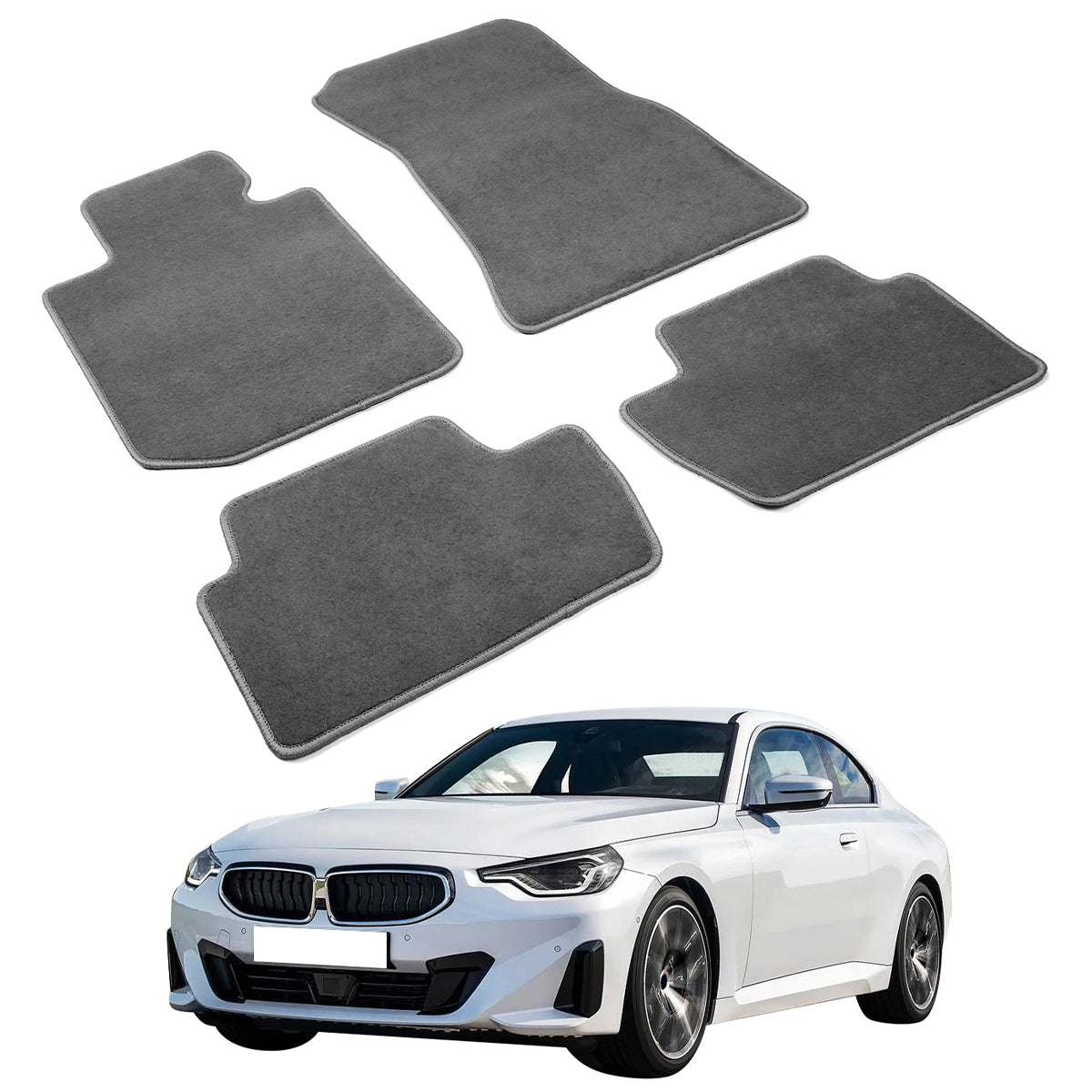 2022-2023 BMW 2 Series 230i M240i OE Front Rear Floor Mat Nylon