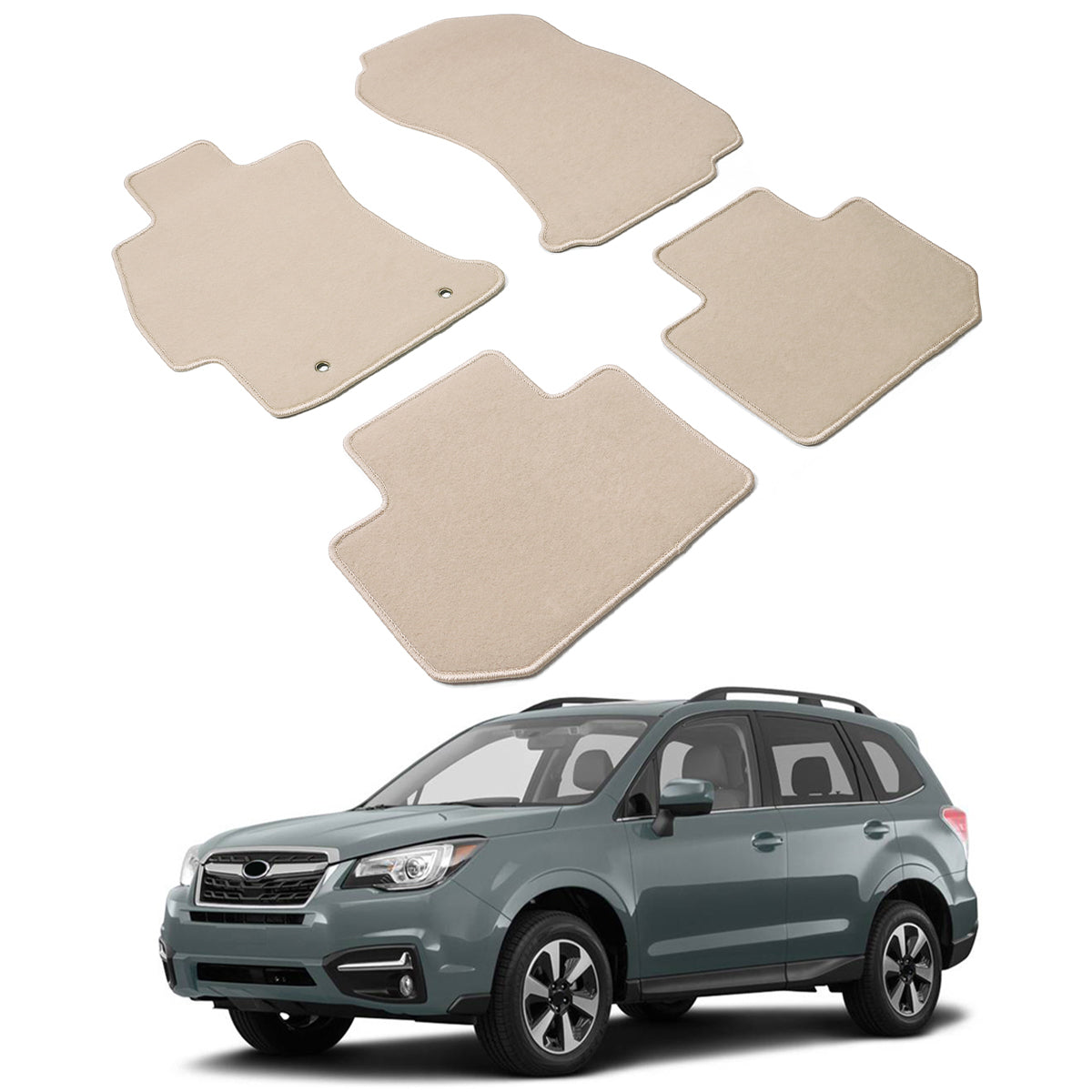 2014-2018 Subaru Forester OE Front Rear Floor Mat Carpet Nylon
