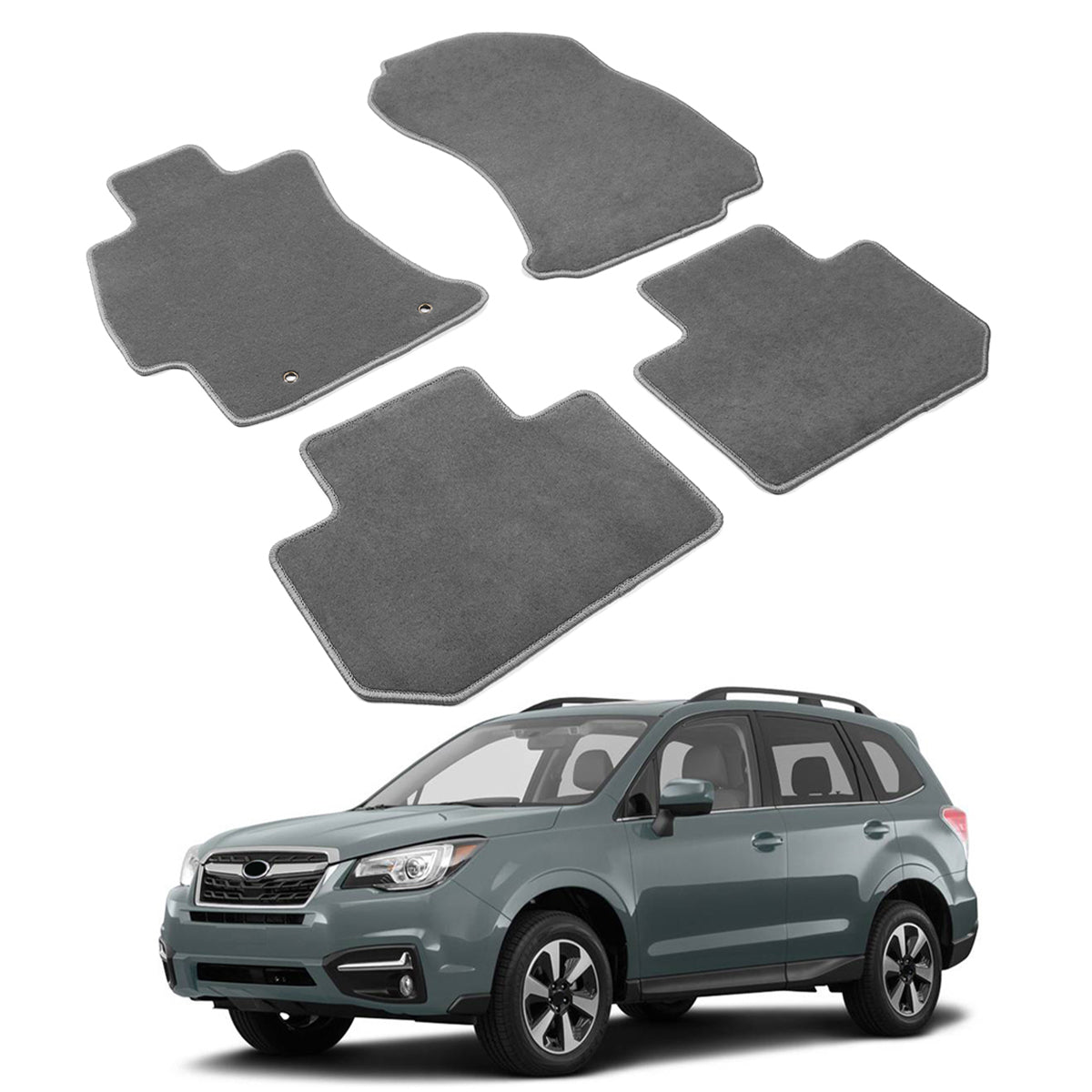 2014-2018 Subaru Forester OE Front Rear Floor Mat Carpet Nylon