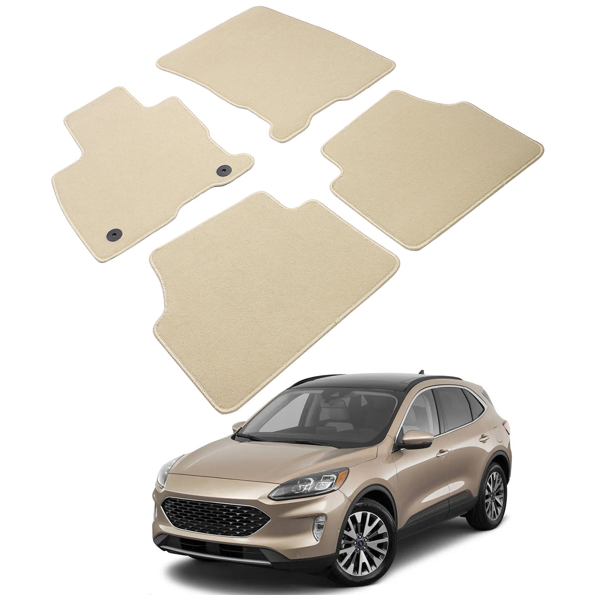 2020-2023 Ford Escape 4DR OE Front Rear Floor Mat Carpet Nylon