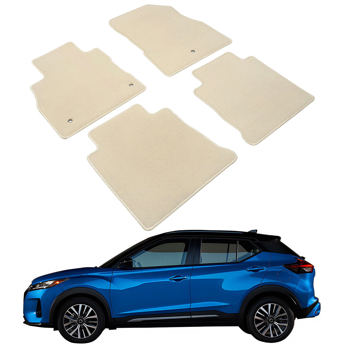 2018-2023 Nissan Kicks 4PCS Front Rear Floor Mats Carpet Nylon