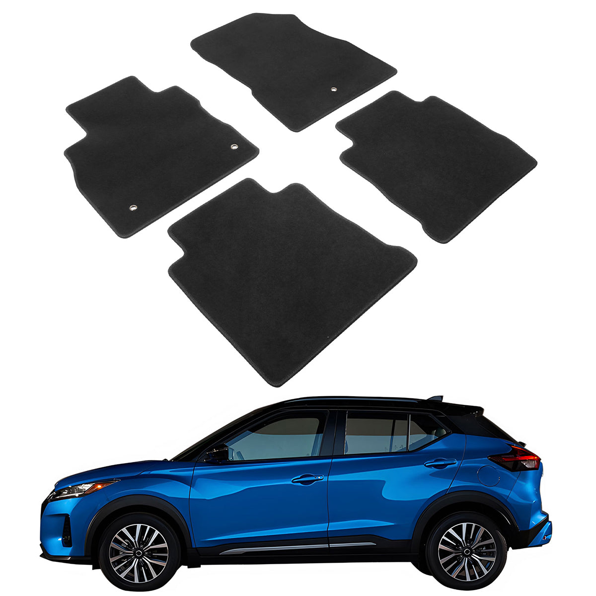 2018-2023 Nissan Kicks 4PCS Front Rear Floor Mats Carpet Nylon