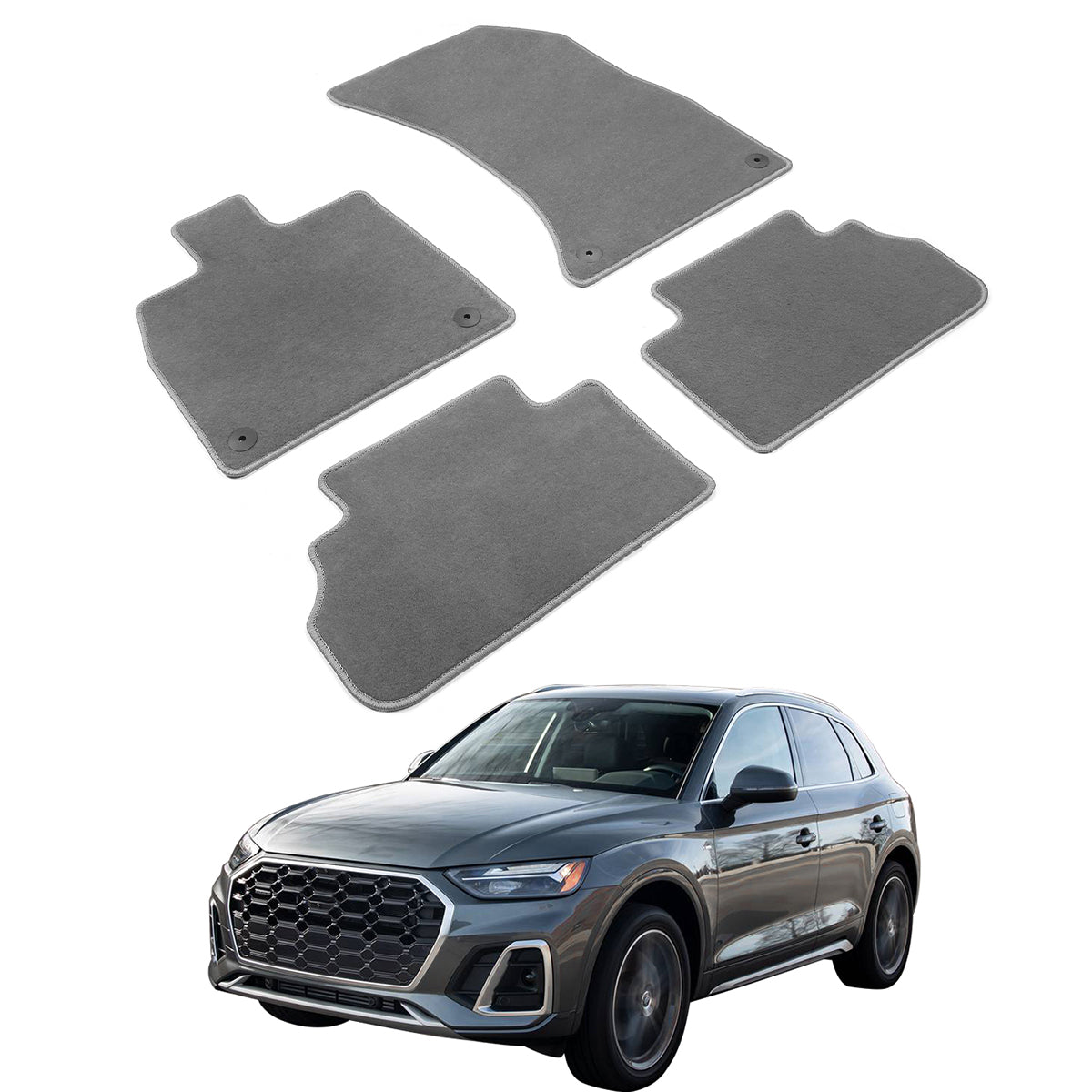 2018-2023 Audi Q5 4PCS Front Rear Car Floor Mats Carpet Nylon