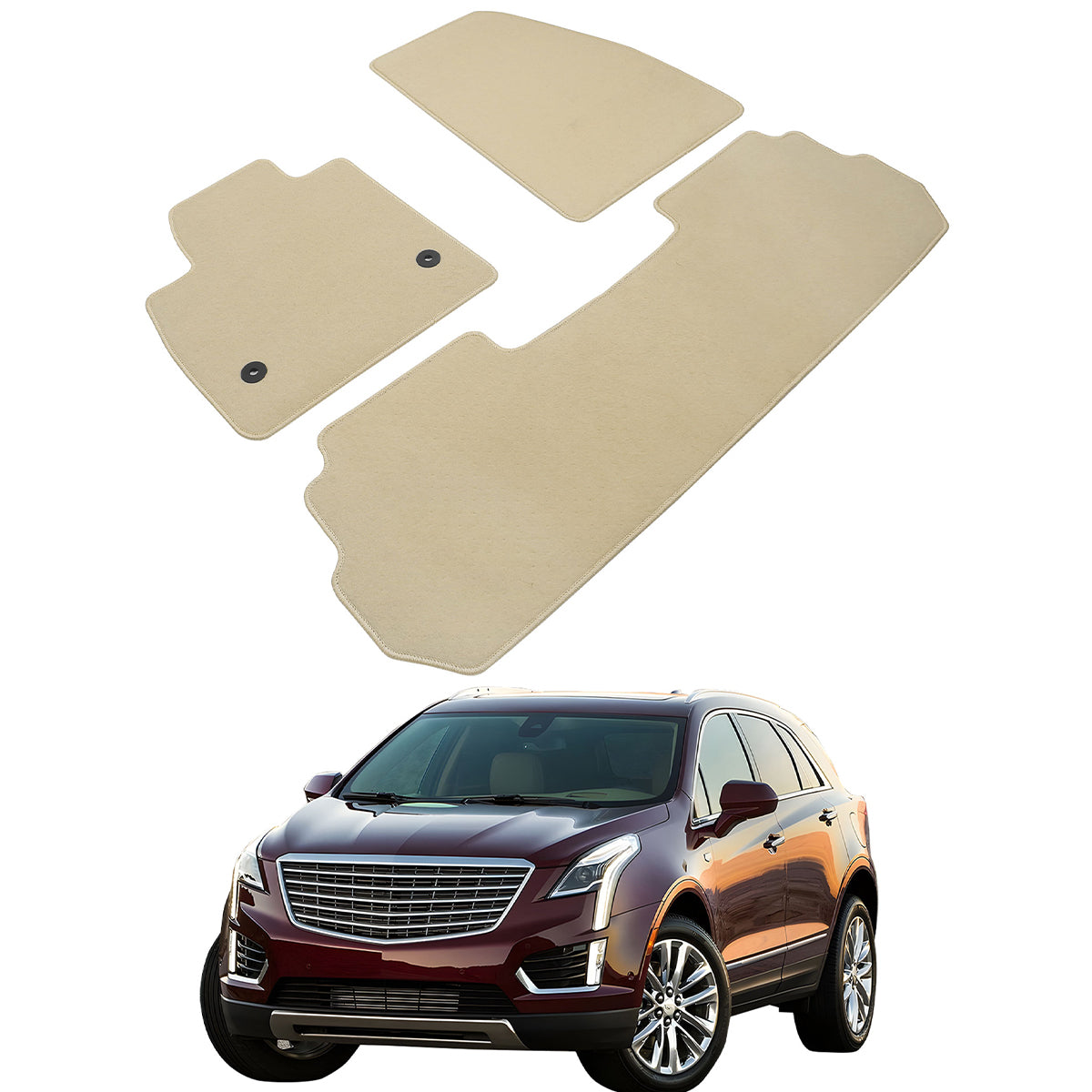 2017-2023 Cadillac XT5 Floor Mats Front Rear Carpets Liner